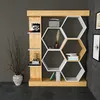 Skye Decor, Sueno - Bianco, Rovere, Librerie, Bianco, 140 x Anteprima dell’immagine prodotto 3