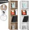 CASARIA® Étagère de rangement 4 niveaux Bibliothèque blanc Voir les images du produit 1