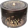 Gartenbrunnen mit LED Beleuchtung aus Metall runder Produktbild-Vorschau 2