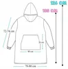 Oversize Deckenpullover XXL - Kuscheldecke mit Ärmeln - Produktbild-Vorschau 4