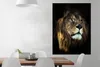 MuchoWow® Poster Löwe - Fell - Schwarz 90x120 cm - Produktbild-Vorschau 2