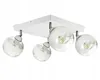 Lampa Wisząca Sufitowa Żyrandol Biała Szklane Kule White Podgląd zdjęcia produktu 1