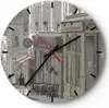 Wanduhr - Rund - Glasuhr - Architektur Zeichnen Montmartre Produktbild-Vorschau 1