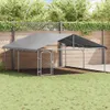vidaXL Vonkajšia búda pre psov so strechou 300x300x150 cm Náhľad obrázku produktu 2