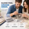 1500 Stk. Stecknadeln 13 mm Pins in praktischer Box - Produktbild-Vorschau 2