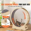 SucceBuy Roue d'exercice en bois pour chats, grand tapis Voir les images du produit 2