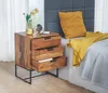 FineBuy Table de chevet en bois massif de sheesham avec Voir les images du produit 2