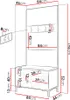 Nábytek do předsíně s čalouněnými panely ANDORA 3 - černý / Náhled obrázku produktu 2
