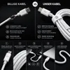 60W USB 3.1 Tipo C cavo adatto per Apple Iphone 16 Pro Plus Anteprima dell’immagine prodotto 5