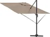 Roma Parasol Taupe 286 x 284 x 265 cm Aluminium und Produktbild-Vorschau 7