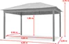TOOLPORT Tonnelle de Jardin 3x4 m pavillon, bâche de toit Voir les images du produit 3