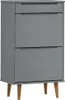 vidaXL Skriňa na topánky MOLDE Grey 59,5x35x103 cm Masívne Náhľad obrázku produktu 1