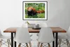 MuchoWow® Gerahmtes Poster Roter Panda - Blumen - Lila Produktbild-Vorschau 3
