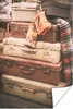MuchoWow® Poster Reisekoffer - Retro - Braun 20x30 cm - Produktbild-Vorschau 1