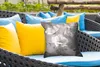 MuchoWow® Outdoor Kissen - Blumen - Stillleben - Aquarell - Produktbild-Vorschau 4