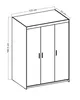 AX LIVING Storicos 3P Armoire 3 portes Lefkas 133 cm de Voir les images du produit 4
