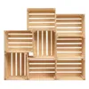 8x cassetta di legno PINEEA grande 50x40x30 cm - cassetta Anteprima dell’immagine prodotto 5