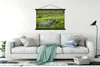 MuchoWow® Textilposter Pferde - Vogel - Gras 150x100 cm mit Produktbild-Vorschau 3