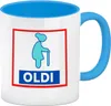 Oldi Discounter Kaffeebecher mit Innenseite und Griff in Produktbild-Vorschau 1