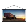 MuchoWow® Textilposter Traktor - Grün - Sonnenuntergang - Produktbild-Vorschau 1