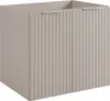 Rodan | Szafka Łazienkowa - 60cm - Beżowy Mat - Ryflowane Podgląd zdjęcia produktu 1