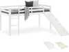Homestyle4u Kinder Hochbett 90x200 weiss mit Lattenrost Produktbild-Vorschau 2