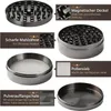 Macina erbe 75mm macina polline Set di 4 pezzi in lega di Anteprima dell’immagine prodotto 3