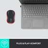 Logitech M 185 Cordless Notebook Mouse USB schwarz / rot Produktbild-Vorschau 22