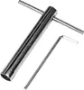 A silver-colored tube wrench and an L-shaped hex key are shown on a white background. Produktbild-Vorschau