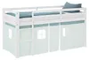 Homestyle4u dětská podkrovní postel 90x200 s lamelovým Náhled obrázku produktu 8