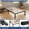 Metallbett Bettrahmen mit Matratze 90 x 200 cm, Bettgestell Produktbild-Vorschau 13