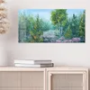 DEQORI Glasbild Echtglas 60x30 cm 'Lebendiger Waldmorgen' Produktbild-Vorschau 4