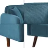 A collage of close-up shots of a blue corduroy sofa. Anteprima dell’immagine prodotto