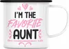 Trendation - I'm The Favorite Aunt Emaille Tasse Geschenk Produktbild-Vorschau 1