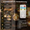 Solárny reťazový svietidlo LUMILED pre exteriér, 15 m, G40, Náhľad obrázku produktu 4