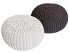 Strickhocker 2er Set Pouf Sitzpouf Sitzpuff Pouf Produktbild-Vorschau 2