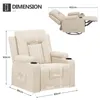 COMHOMA Fauteuil de relaxation Fauteuil TV en tissu avec Voir les images du produit 3