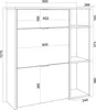 PULLER Scarpiera Ingresso, 90x27x102cm, 10 paia di scarpe, Anteprima dell’immagine prodotto 4