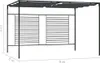 vidaXL Pavillon mit Ausziehbarem Dach 4x3x2,3 m Anthrazit Produktbild-Vorschau 6