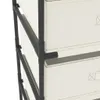 vidaXL Úložný regál so 4 textilnými košíkmi Steel Cream Náhľad obrázku produktu 4