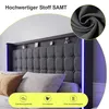 OYAJIA Polsterbett Stauraumbett mit LED Licht Produktbild-Vorschau 9