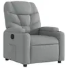 vidaXL Fauteuil relax gris clair Tissu Voir les images du produit 1