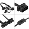 16kolíkový konektor na dva konektory OBD2 rozbočovač plochý Náhled obrázku produktu 5
