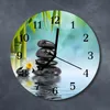 Glasuhr Wanduhr Küchenuhr Echt-Glas 30fi cm Steine  Produktbild-Vorschau 2