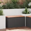 Banc de jardin vidaXL noir 80 x 40 x 43 cm Voir les images du produit 2