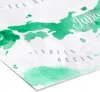 MuchoWow® MuchoWow® Gerahmtes Poster Weltkarte - Grün - Produktbild-Vorschau 7