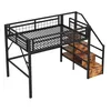 Lit mezzanine, 140 × 200 cm, structure en fer avec bande Voir les images du produit 8