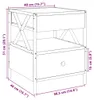 vidaXL Couchtisch mit Infinity-LED Schwarz 40x40x51 cm Produktbild-Vorschau 8