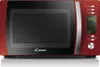 A red Candy microwave oven is shown from the front, with its door closed and a digital display showing the time. Anteprima dell’immagine prodotto