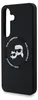 A black phone case with a Karl Lagerfeld logo and cartoon characters. Produktbild-Vorschau